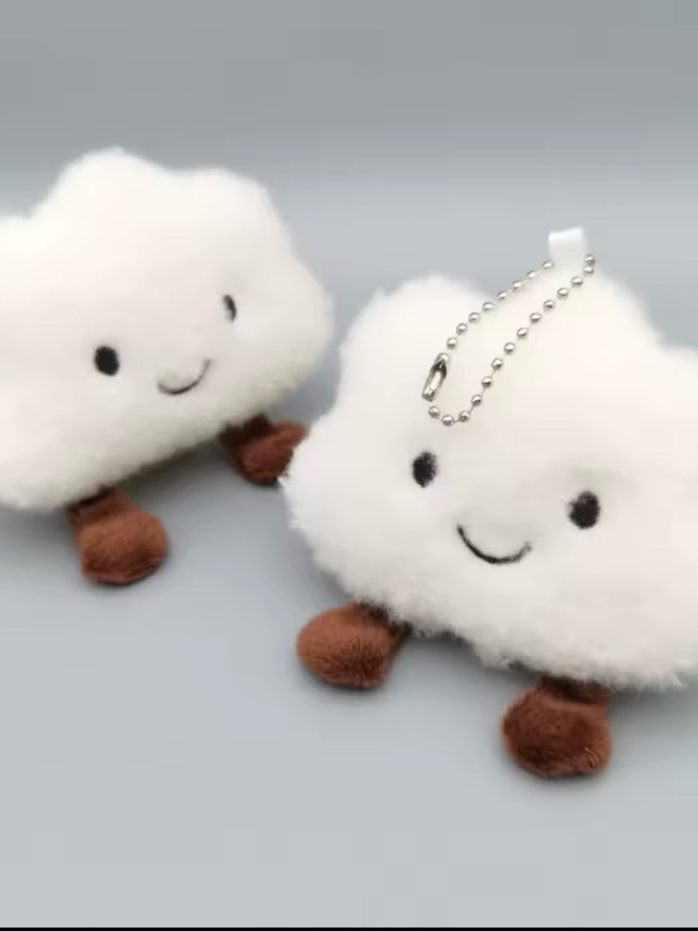 Kawaii Cloud Plush Keychain Cute Bag Charm - Picture 2 of 3